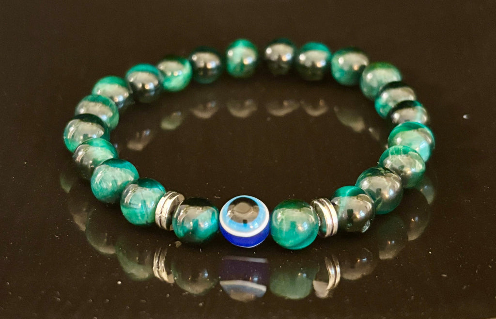 Evil Eye Style Beaded Bracelets – Handmade Natural Stone Protection | | Wiccan Center