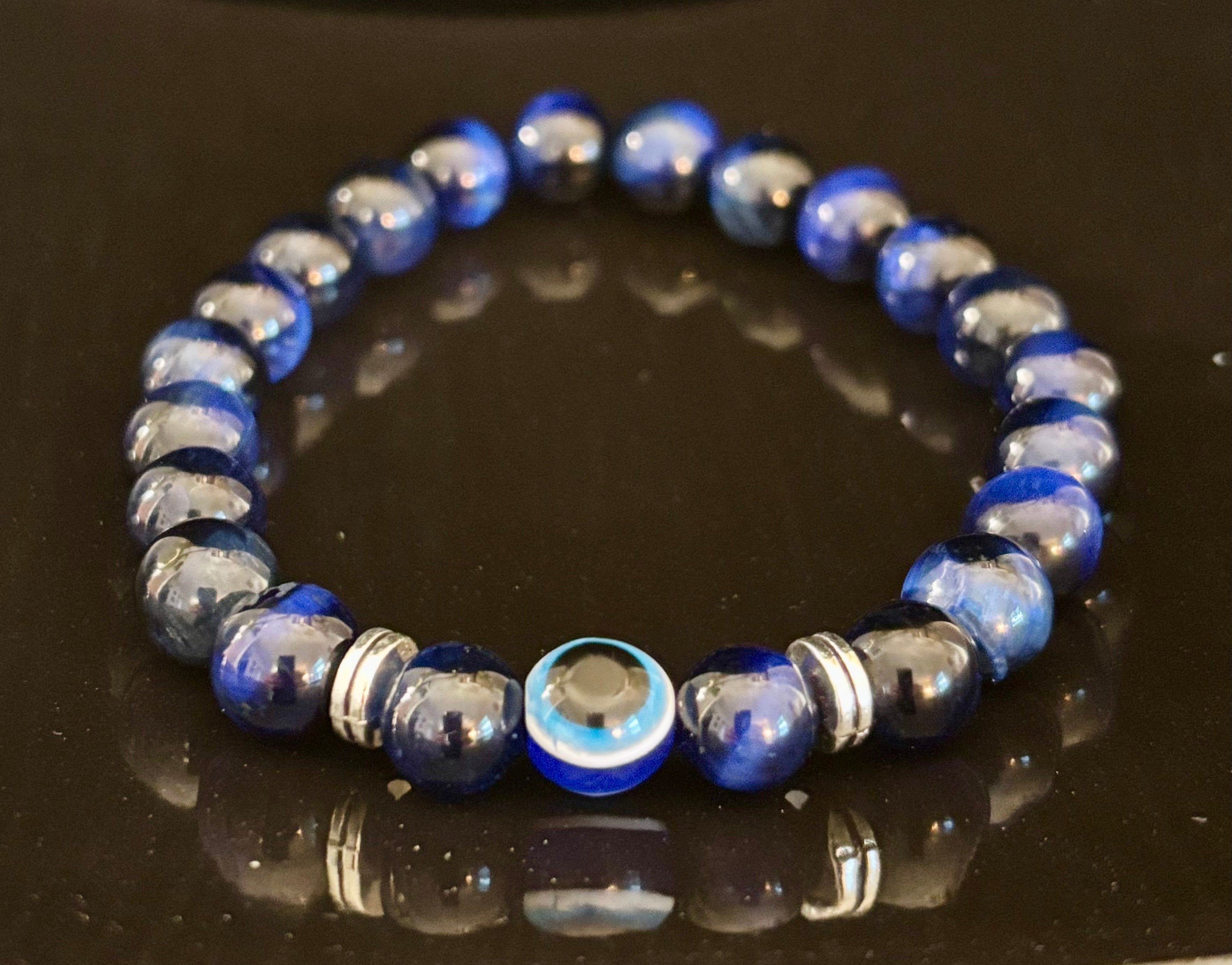 Evil Eye Style Beaded Bracelets – Handmade Natural Stone Protection | | Wiccan Center