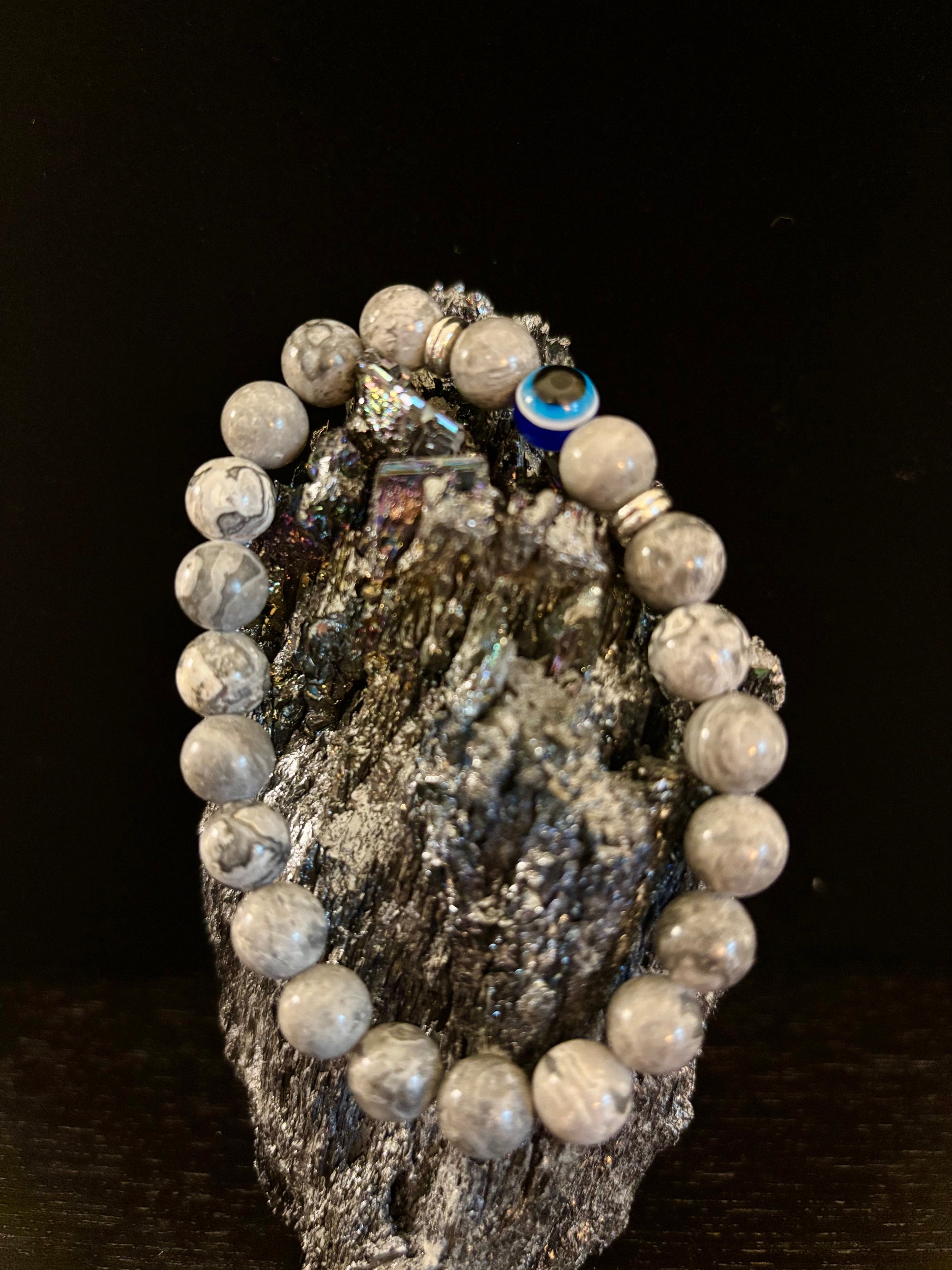 Evil Eye Style Beaded Bracelets – Handmade Natural Stone Protection | | Wiccan Center