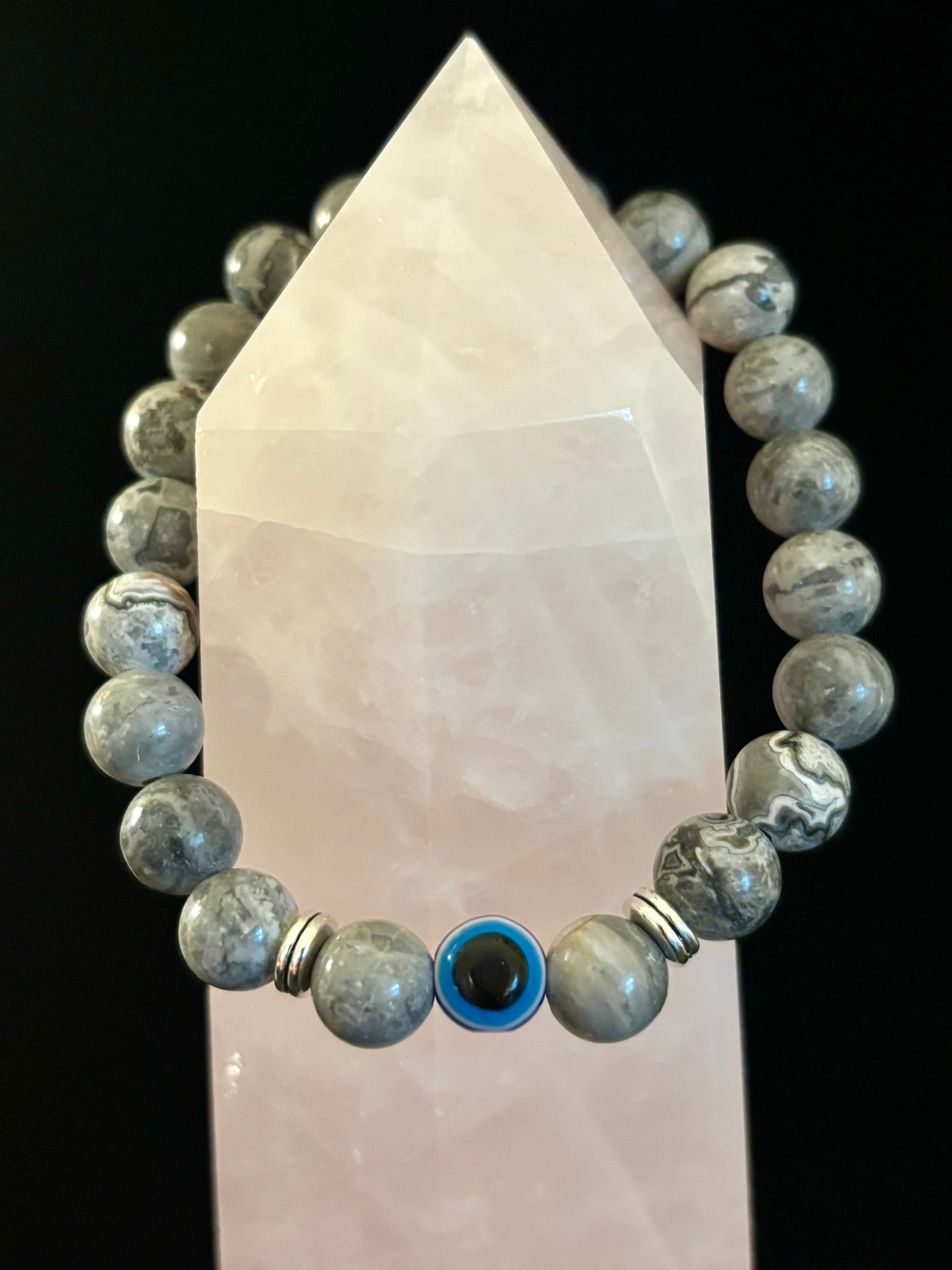 Evil Eye Style Beaded Bracelets – Handmade Natural Stone Protection | | Wiccan Center