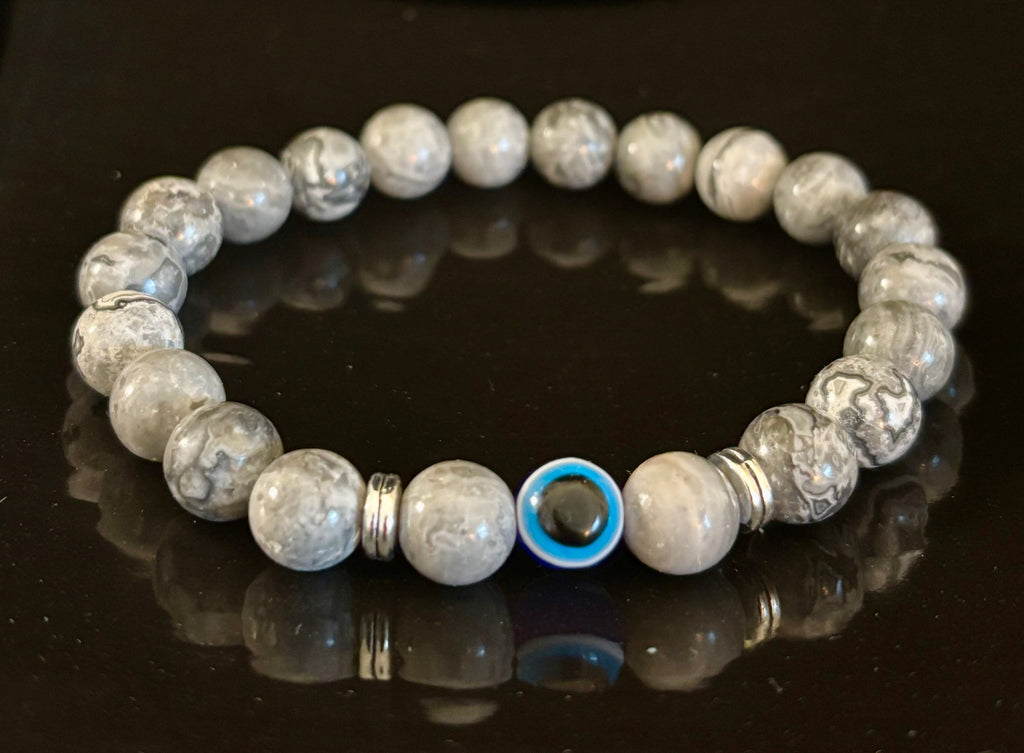 Evil Eye Style Beaded Bracelets – Handmade Natural Stone Protection | | Wiccan Center