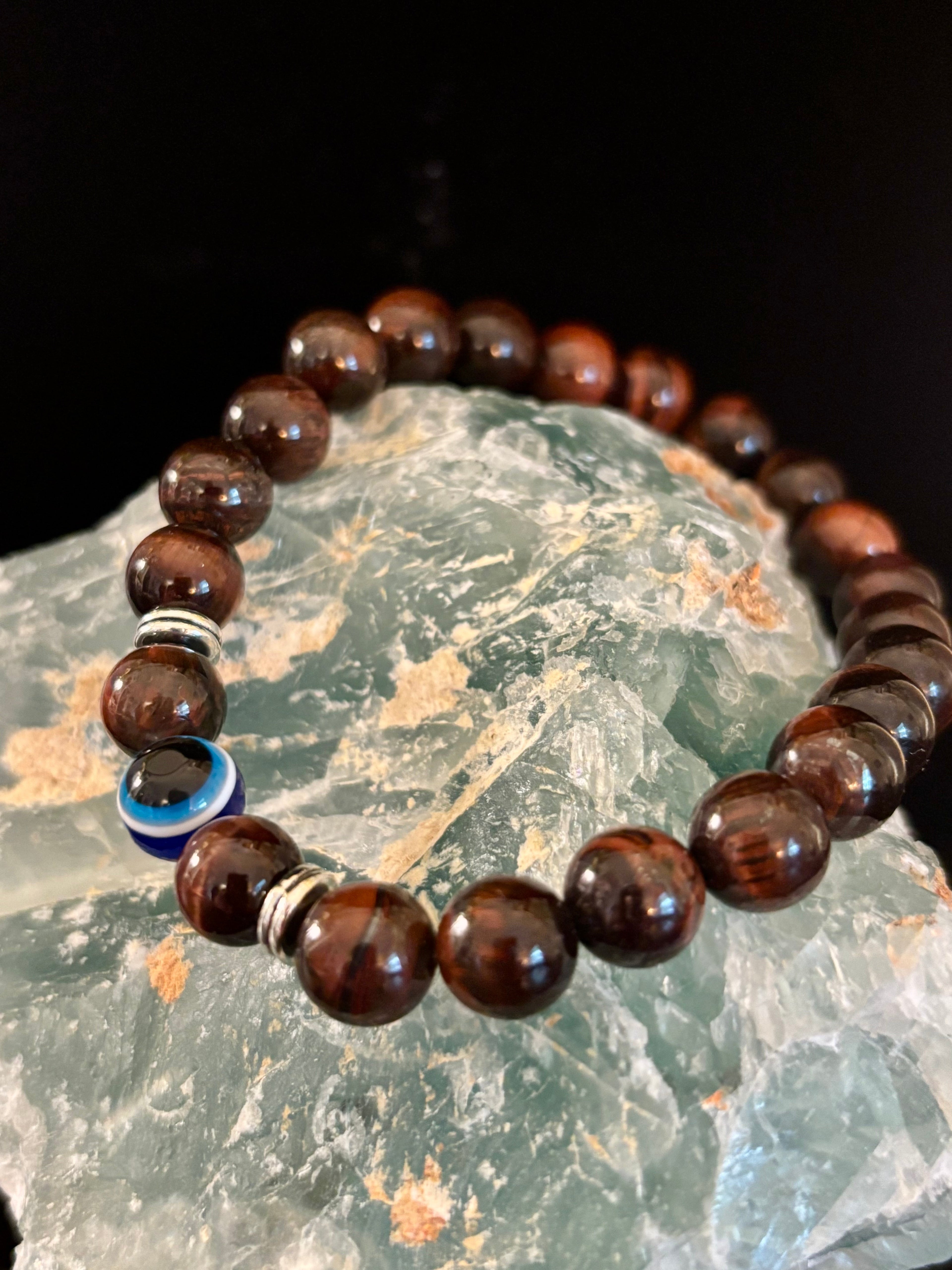 Evil Eye Style Beaded Bracelets – Handmade Natural Stone Protection | | Wiccan Center