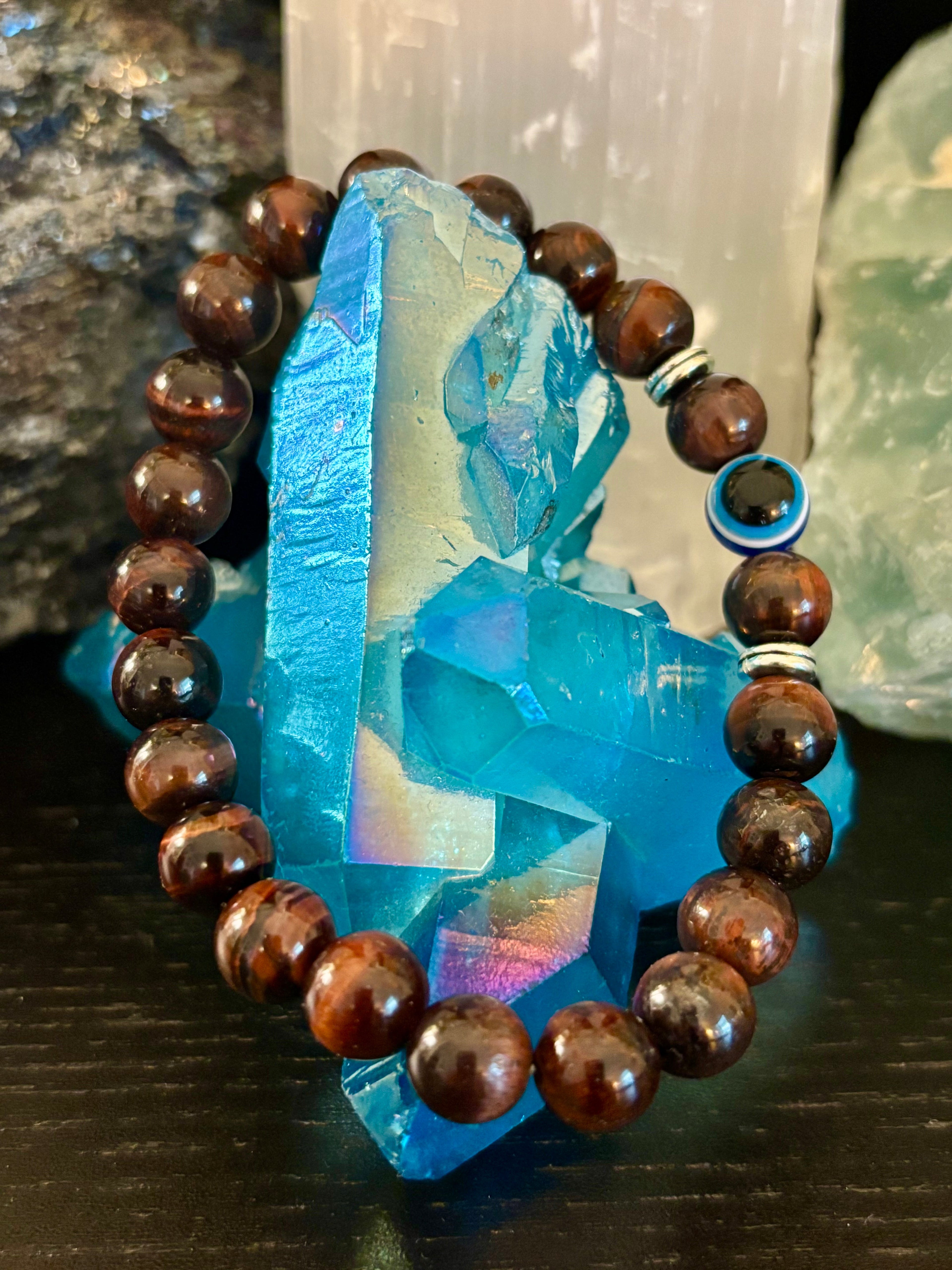 Evil Eye Style Beaded Bracelets – Handmade Natural Stone Protection | | Wiccan Center