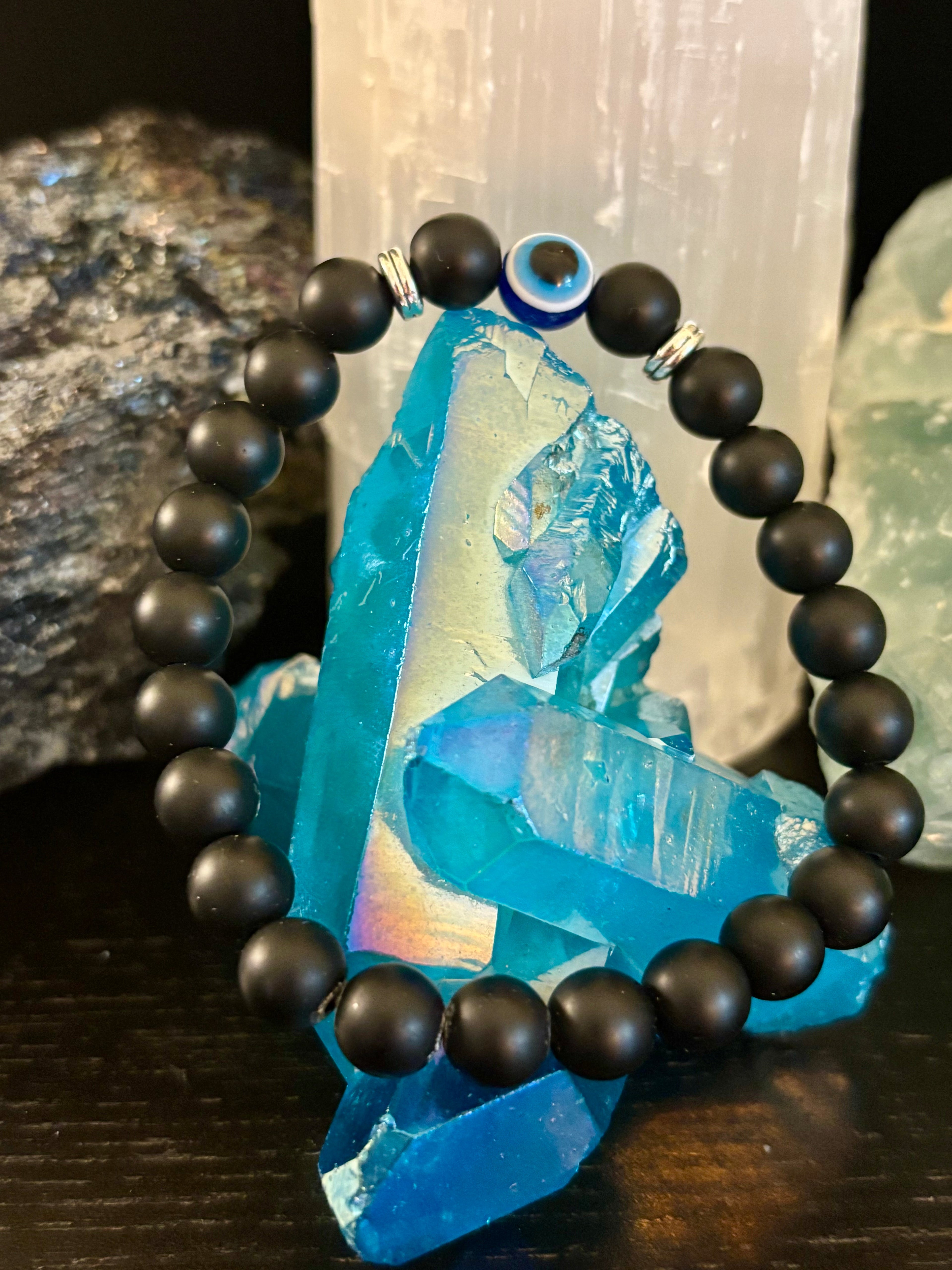 Evil Eye Style Beaded Bracelets – Handmade Natural Stone Protection | | Wiccan Center