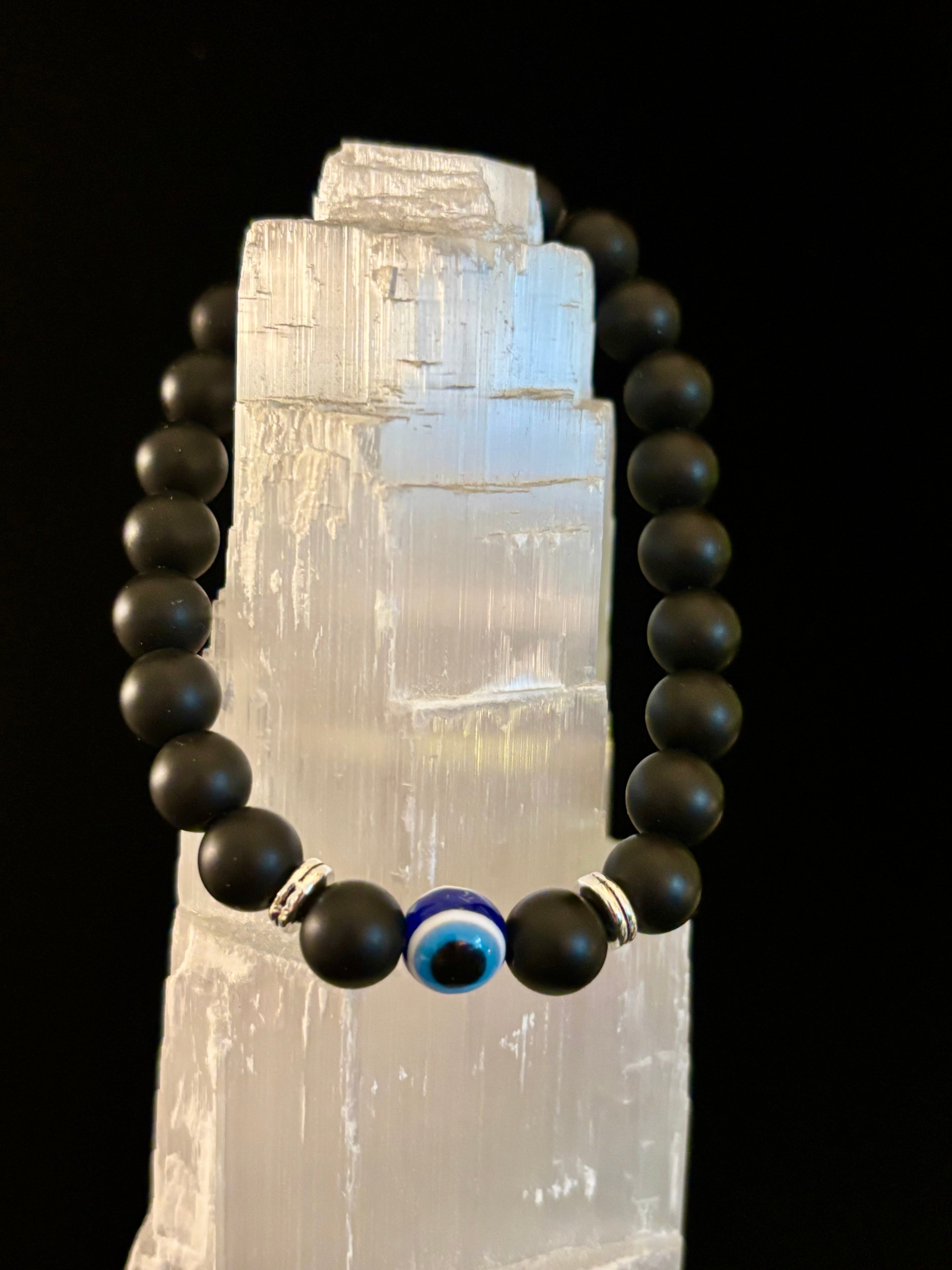 Evil Eye Style Beaded Bracelets – Handmade Natural Stone Protection | | Wiccan Center