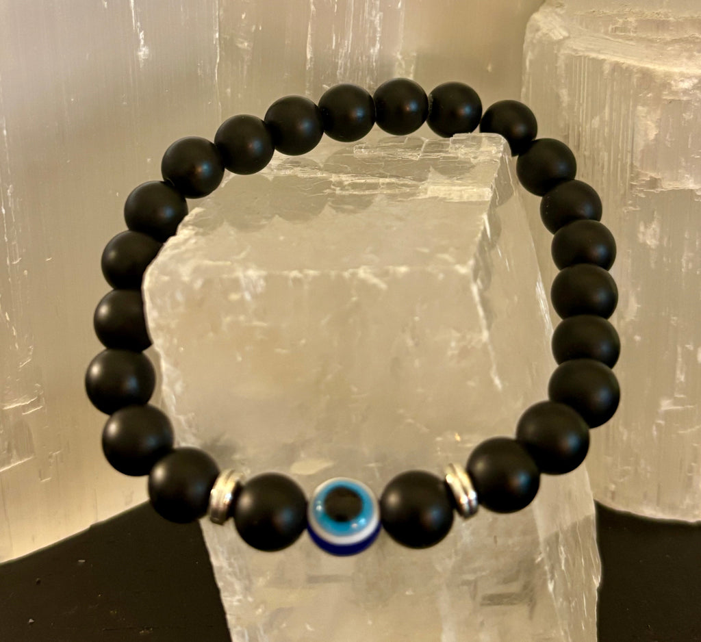 Evil Eye Style Beaded Bracelets – Handmade Natural Stone Protection | | Wiccan Center