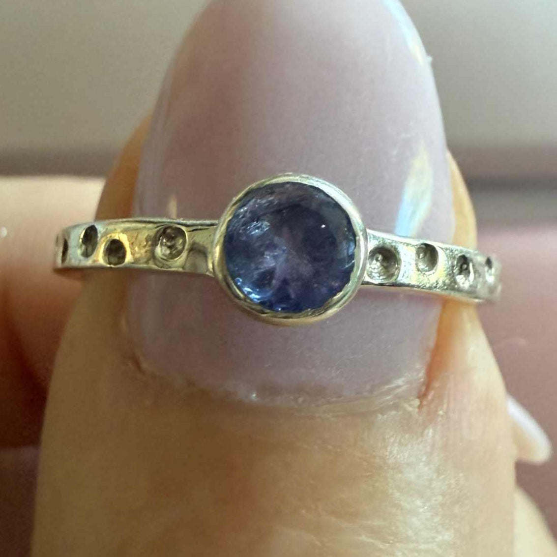 Sterling Silver Tanzanite Ring – Sizes 6, 7 & 9 – Intuition, Insight & Higher Guidance Crystal Jewelry | Rings | Wiccan Center
