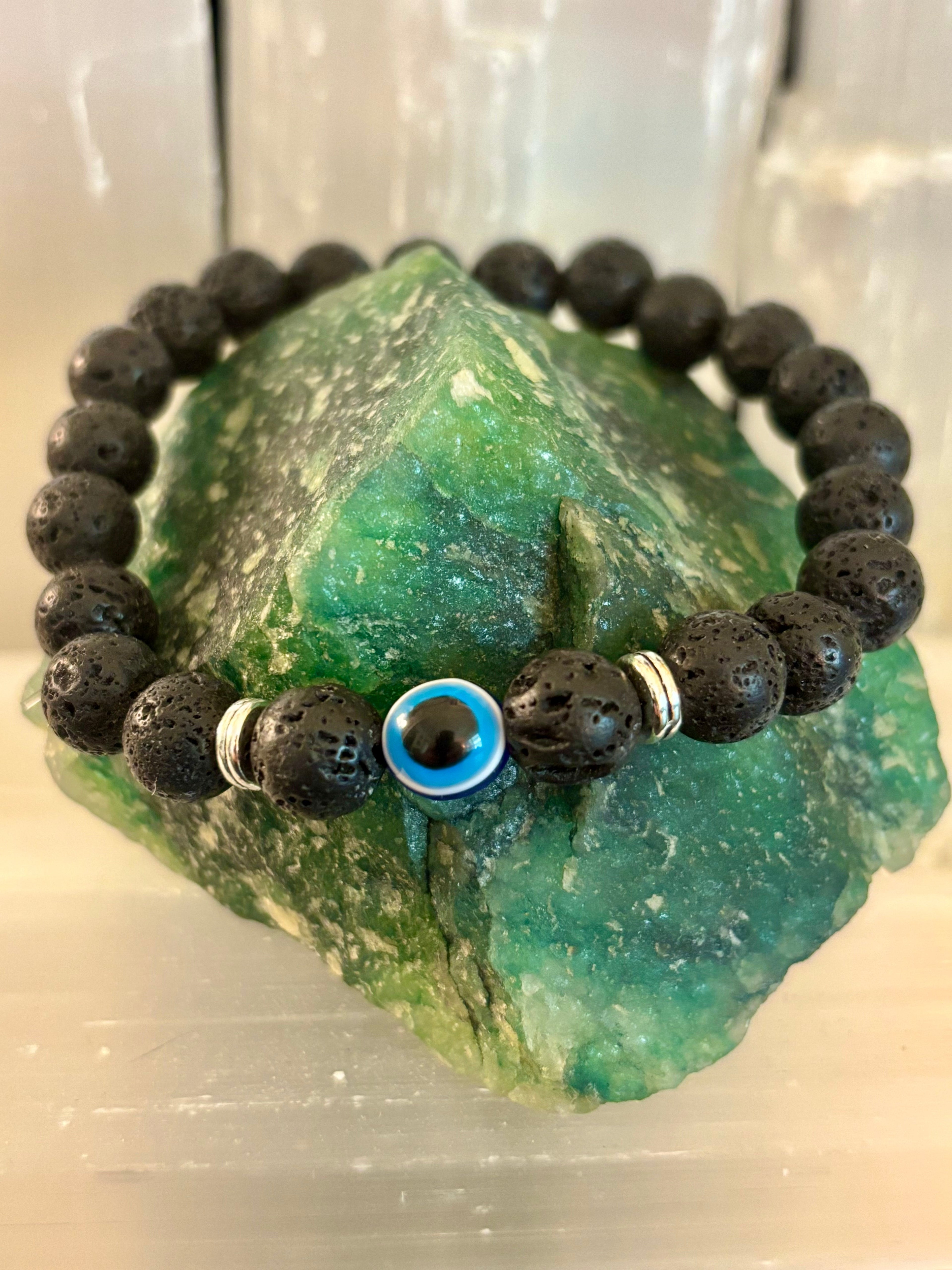 Evil Eye Style Beaded Bracelets – Handmade Natural Stone Protection | | Wiccan Center