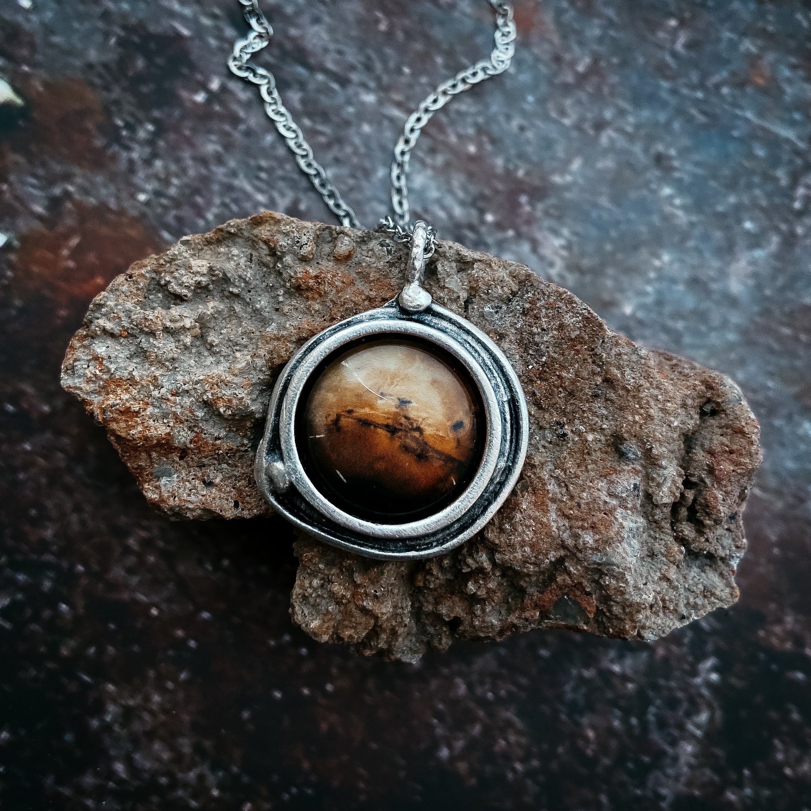 Mars and Moons Pendant Necklace | Necklace | Wiccan Center