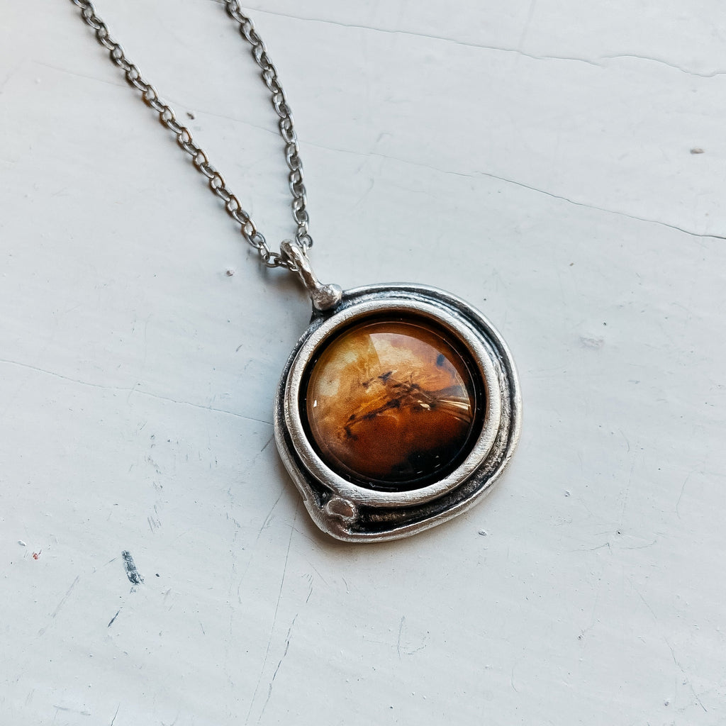 Mars and Moons Pendant Necklace | Necklace | Wiccan Center