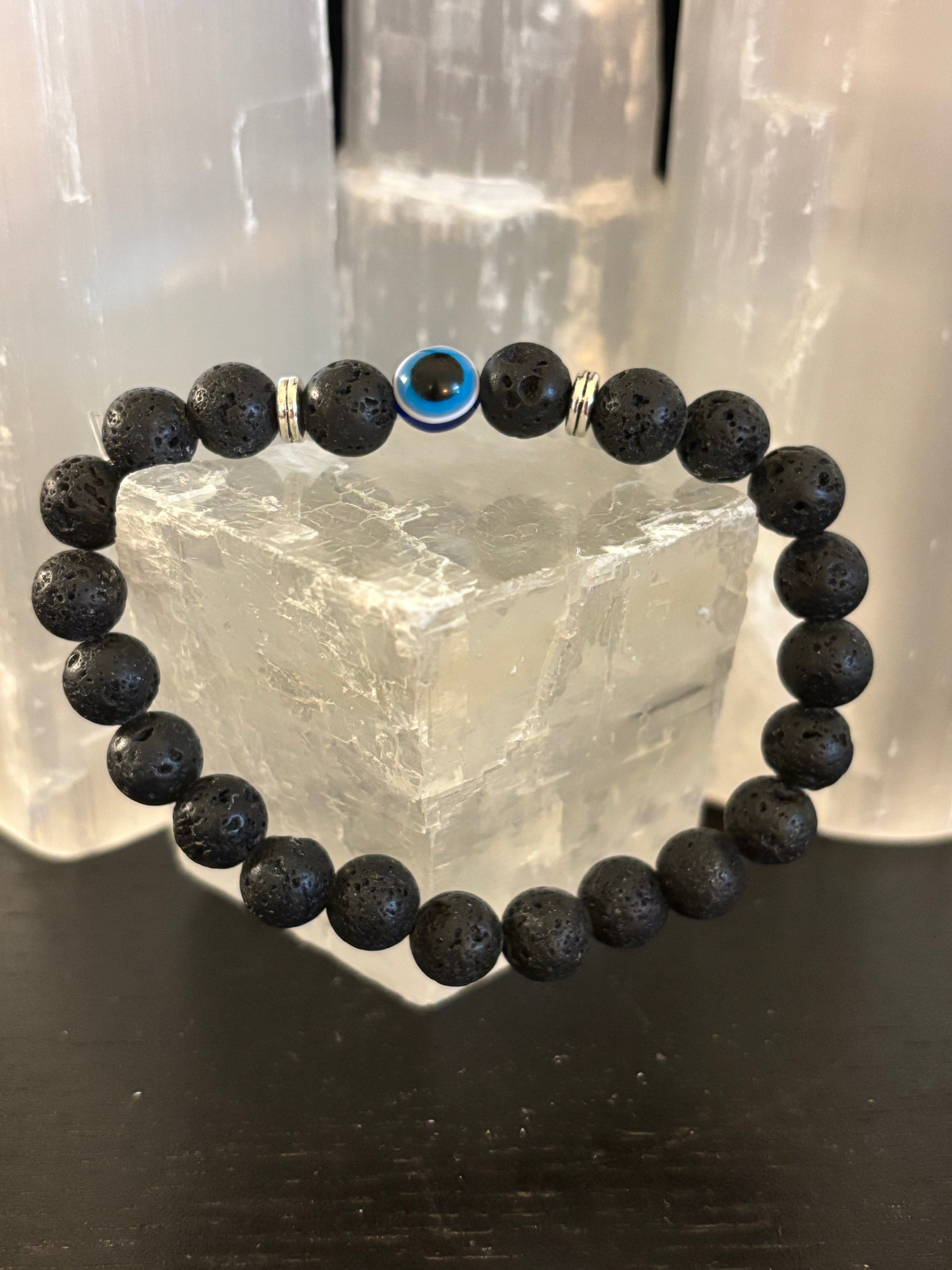 Evil Eye Style Beaded Bracelets – Handmade Natural Stone Protection | | Wiccan Center