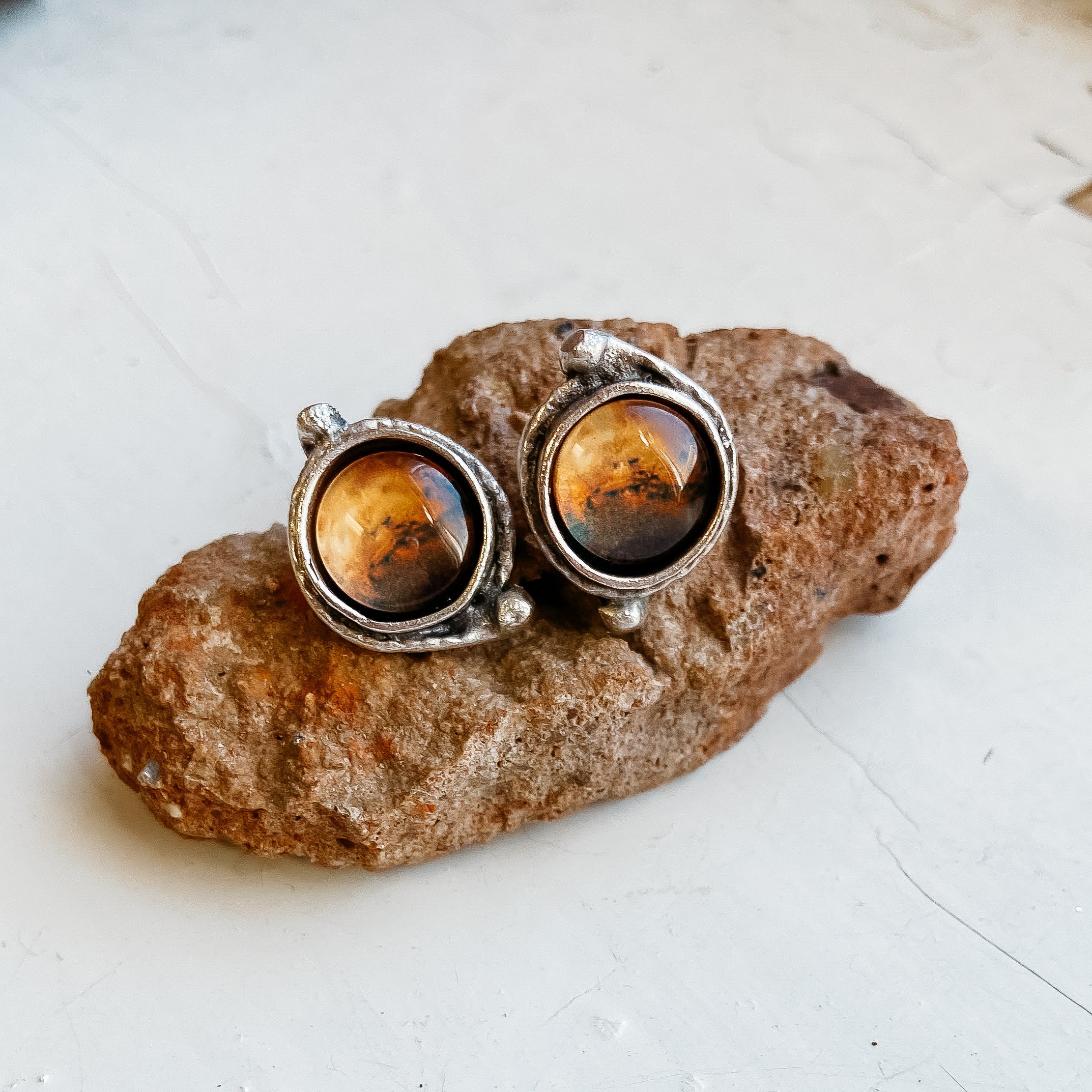 Mars and Moons Earrings - Stud or Leverback | Earrings | Wiccan Center