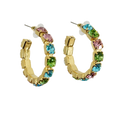 Daphne Multi Crystal Hoops