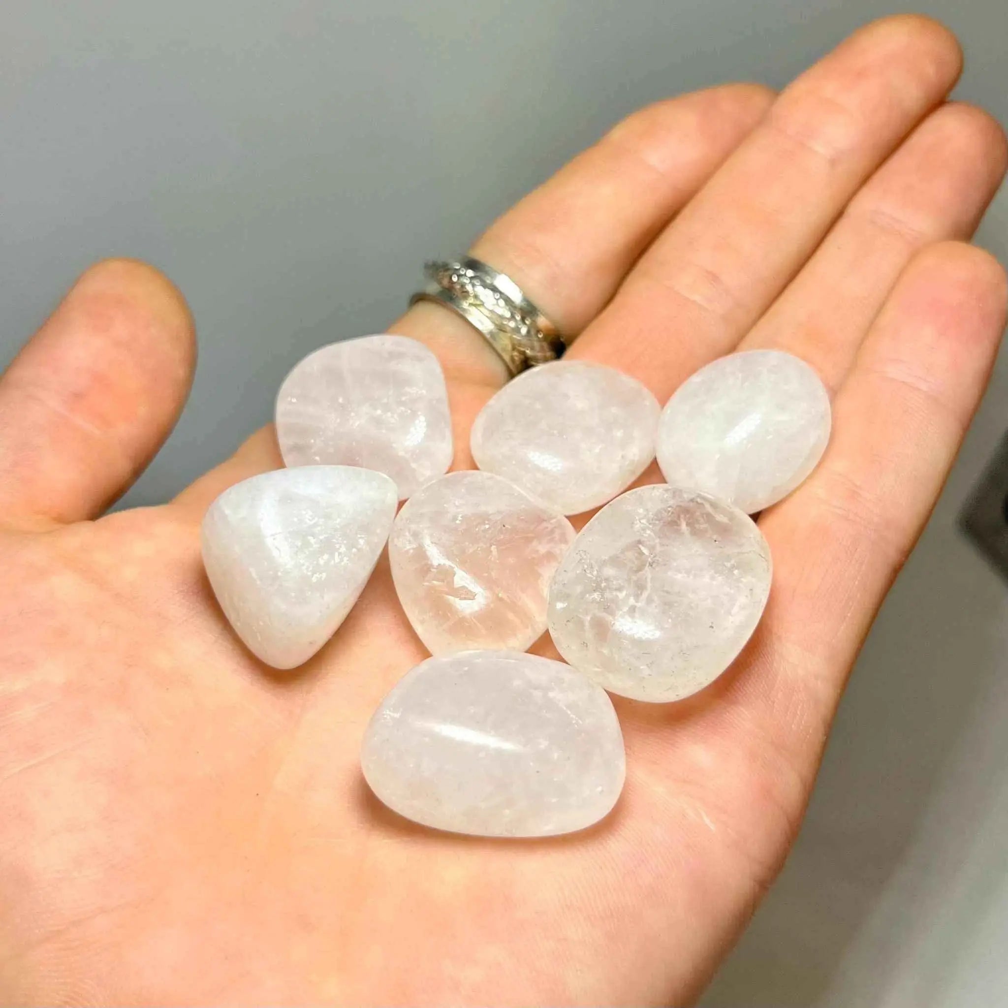 Snow Quartz Tumbled Stone | Tumbled Stones | Wiccan Center