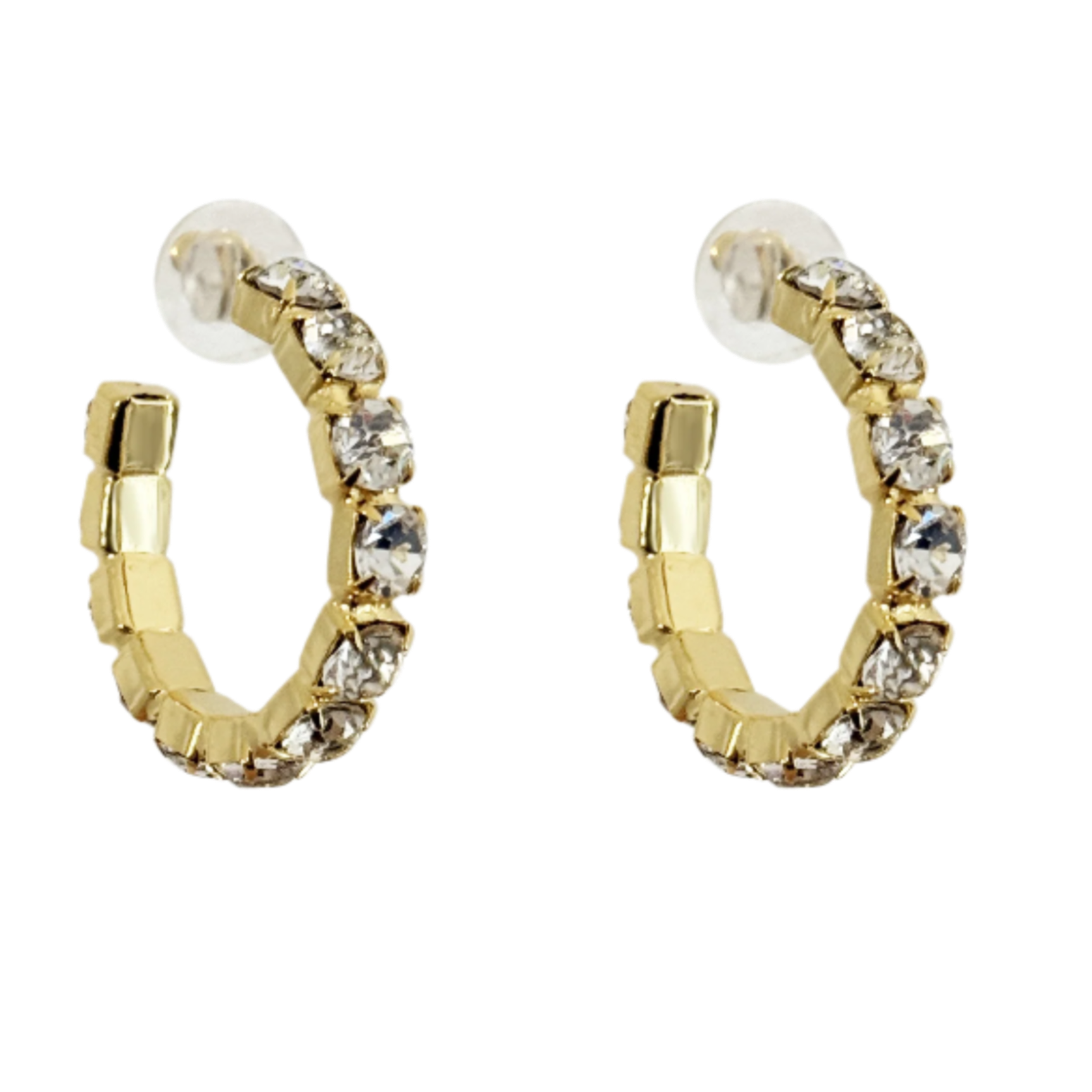Daphne Diamond Crystal Hoops