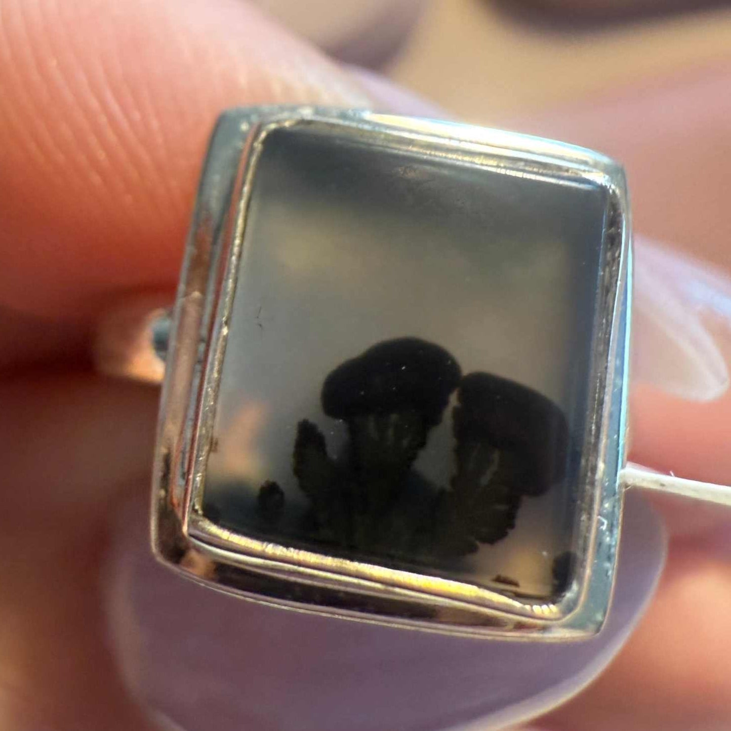 Dendritic Tree Agate Ring - Each Unique Art | Rings | Wiccan Center