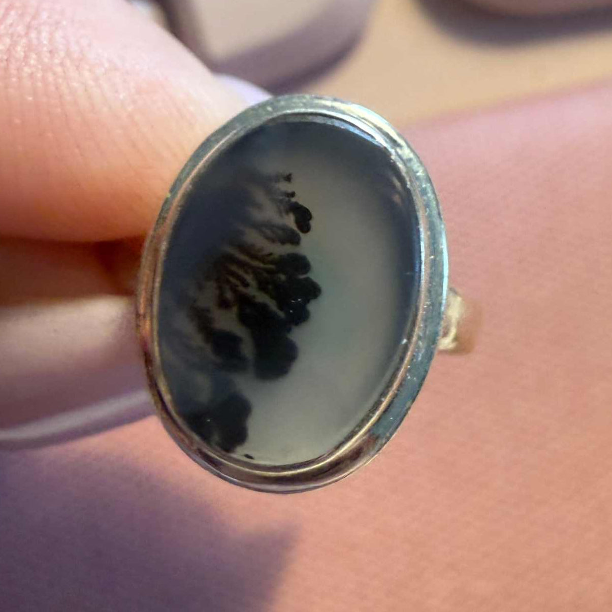 Dendritic Tree Agate Ring - Each Unique Art | Rings | Wiccan Center
