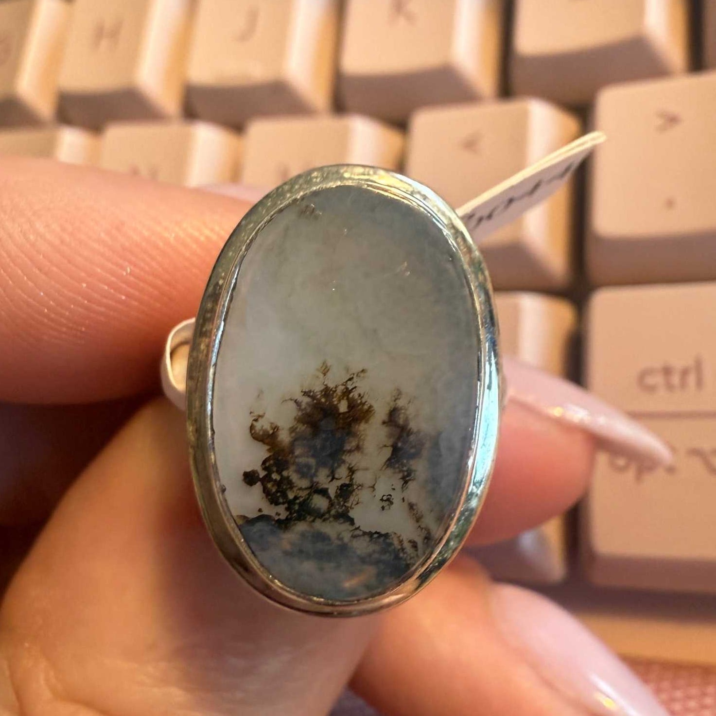 Dendritic Tree Agate Ring - Each Unique Art | Rings | Wiccan Center