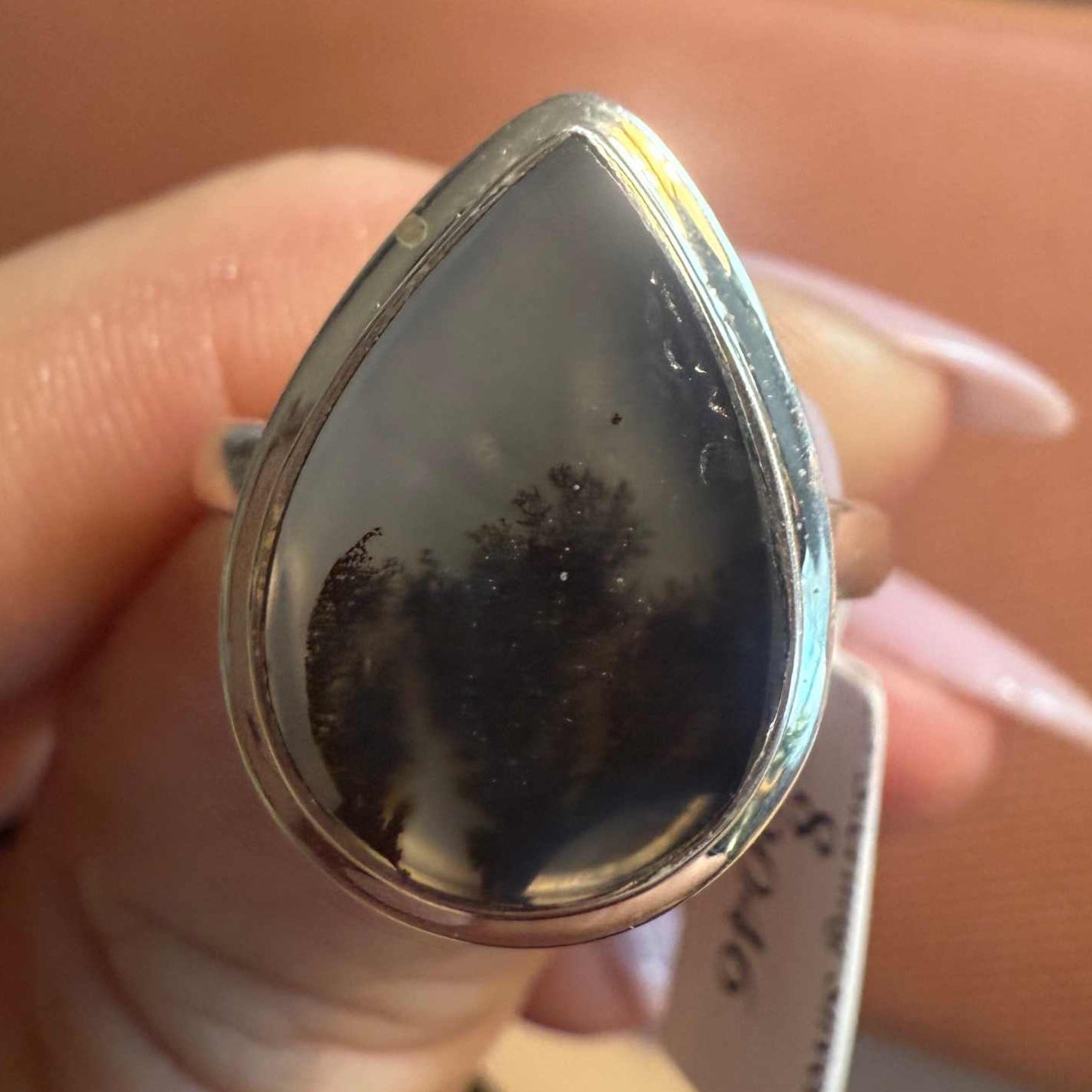 Dendritic Tree Agate Ring - Each Unique Art | Rings | Wiccan Center