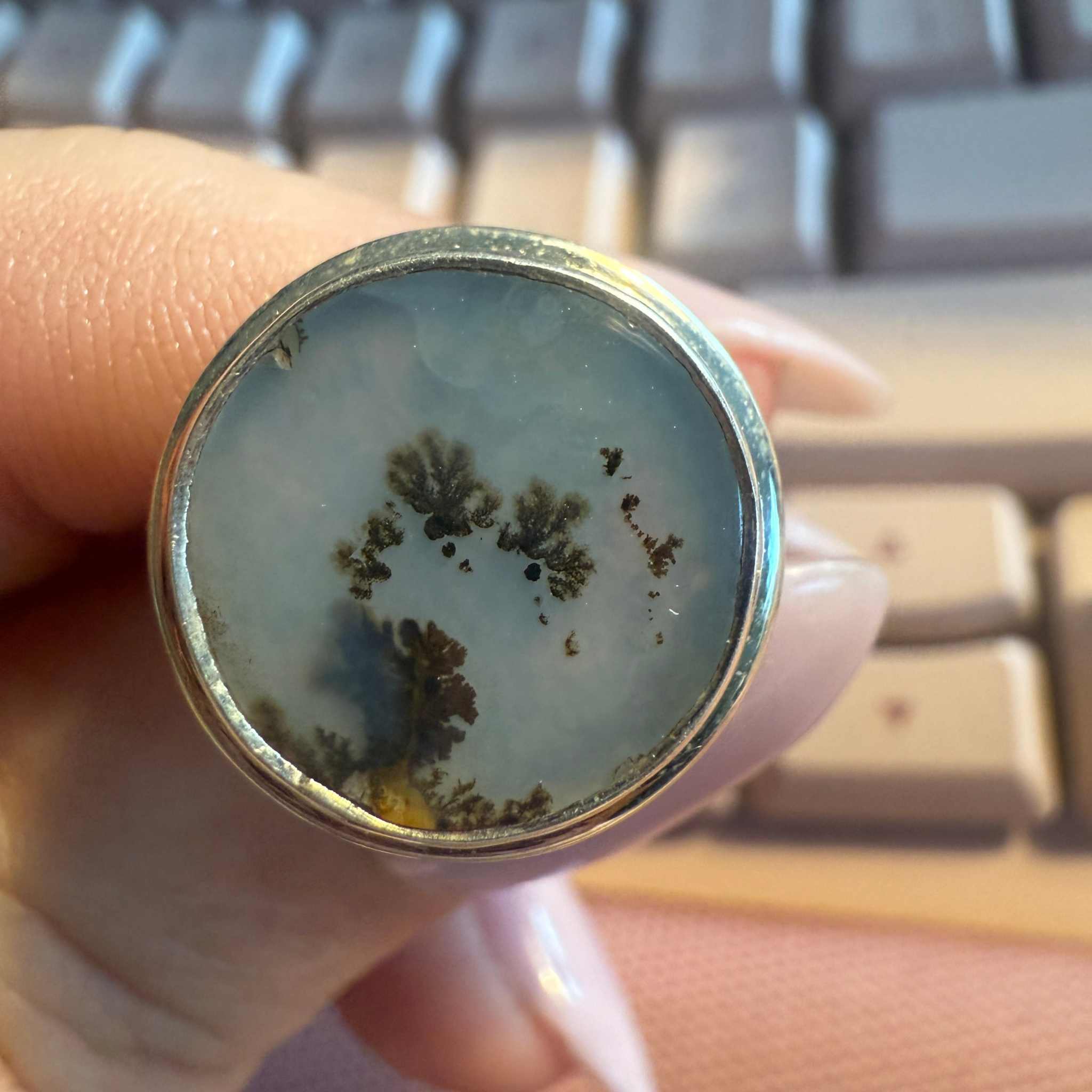 Dendritic Tree Agate Ring - Each Unique Art | Rings | Wiccan Center