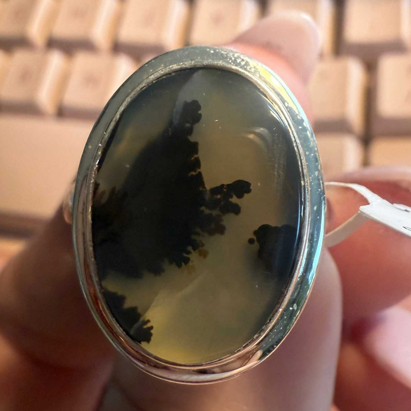 Dendritic Tree Agate Ring - Each Unique Art | Rings | Wiccan Center