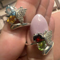 Butterfly Gemstone Ring – Sterling Silver | Rings | Wiccan Center