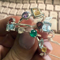 Sterling Silver Friendship Rings with Two Gemstones – Symbolic Bestie Rings | Rings | Wiccan Center