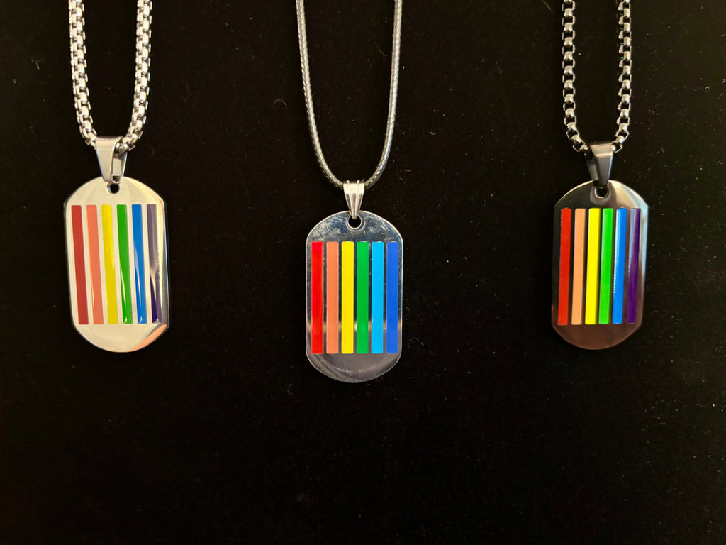 Bold Pride Dog Tag Necklace Collection – 3 Unique Styles | | Wiccan Center