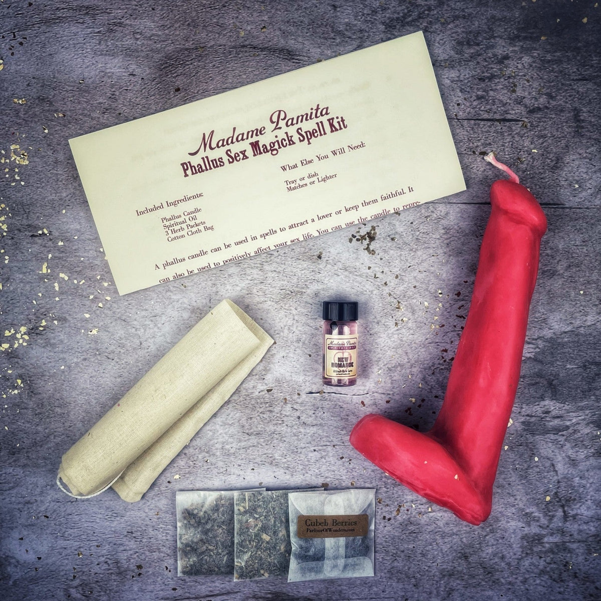 Phallus Sex Magick Candle Spell Kit - Sexual Power & Attraction | Candle Spell Kit | Wiccan Center