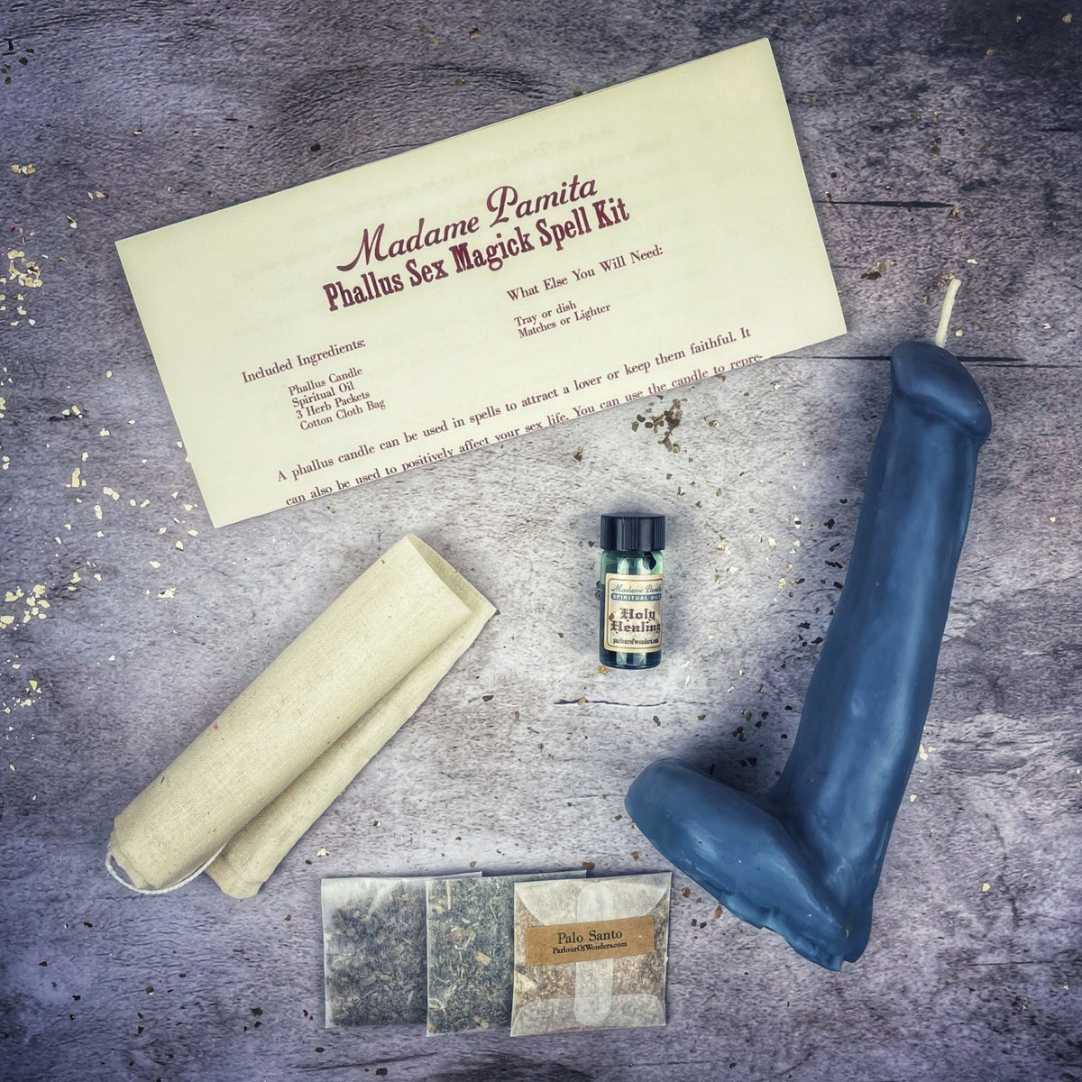 Phallus Sex Magick Candle Spell Kit - Sexual Power & Attraction | Candle Spell Kit | Wiccan Center