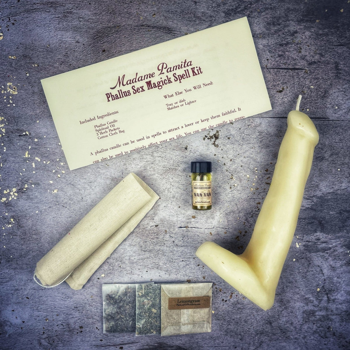 Phallus Sex Magick Candle Spell Kit - Sexual Power & Attraction | Candle Spell Kit | Wiccan Center