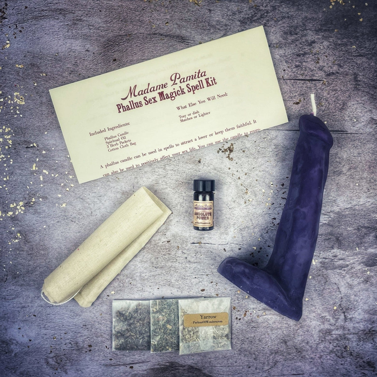 Phallus Sex Magick Candle Spell Kit - Sexual Power & Attraction | Candle Spell Kit | Wiccan Center