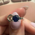 Sterling Silver Sapphire Heart Ring – Size 5 | Rings | Wiccan Center