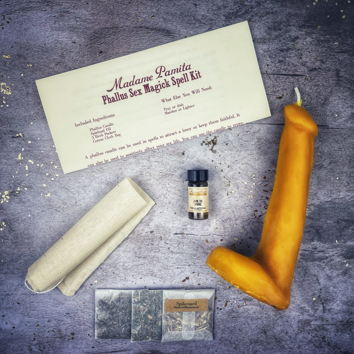 Phallus Sex Magick Candle Spell Kit - Sexual Power & Attraction | Candle Spell Kit | Wiccan Center