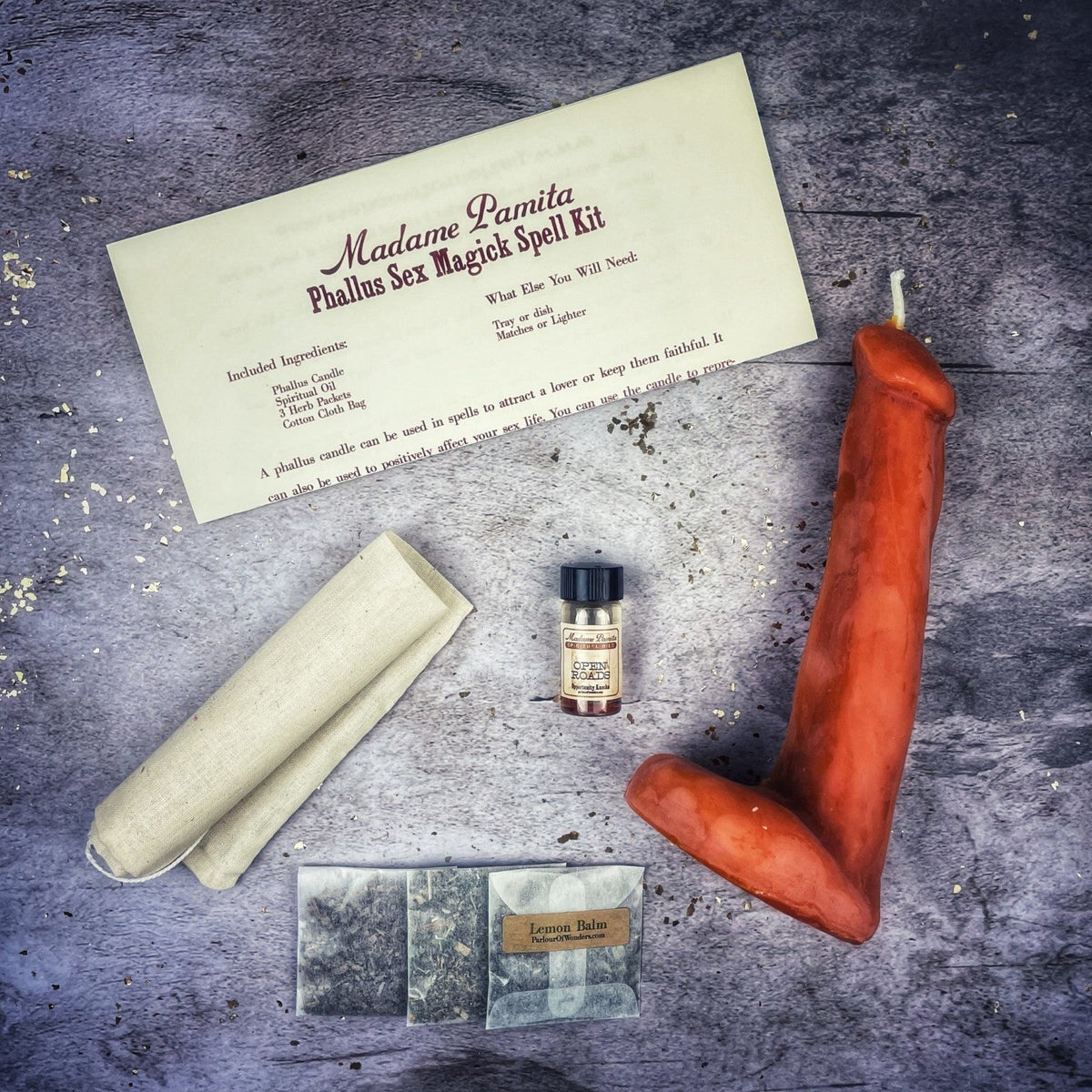 Phallus Sex Magick Candle Spell Kit - Sexual Power & Attraction | Candle Spell Kit | Wiccan Center