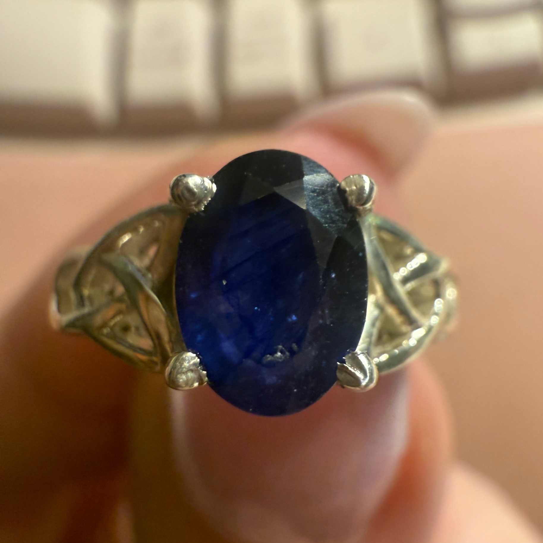 Sterling Silver Celtic Sapphire Ring – Size 5 | Rings | Wiccan Center