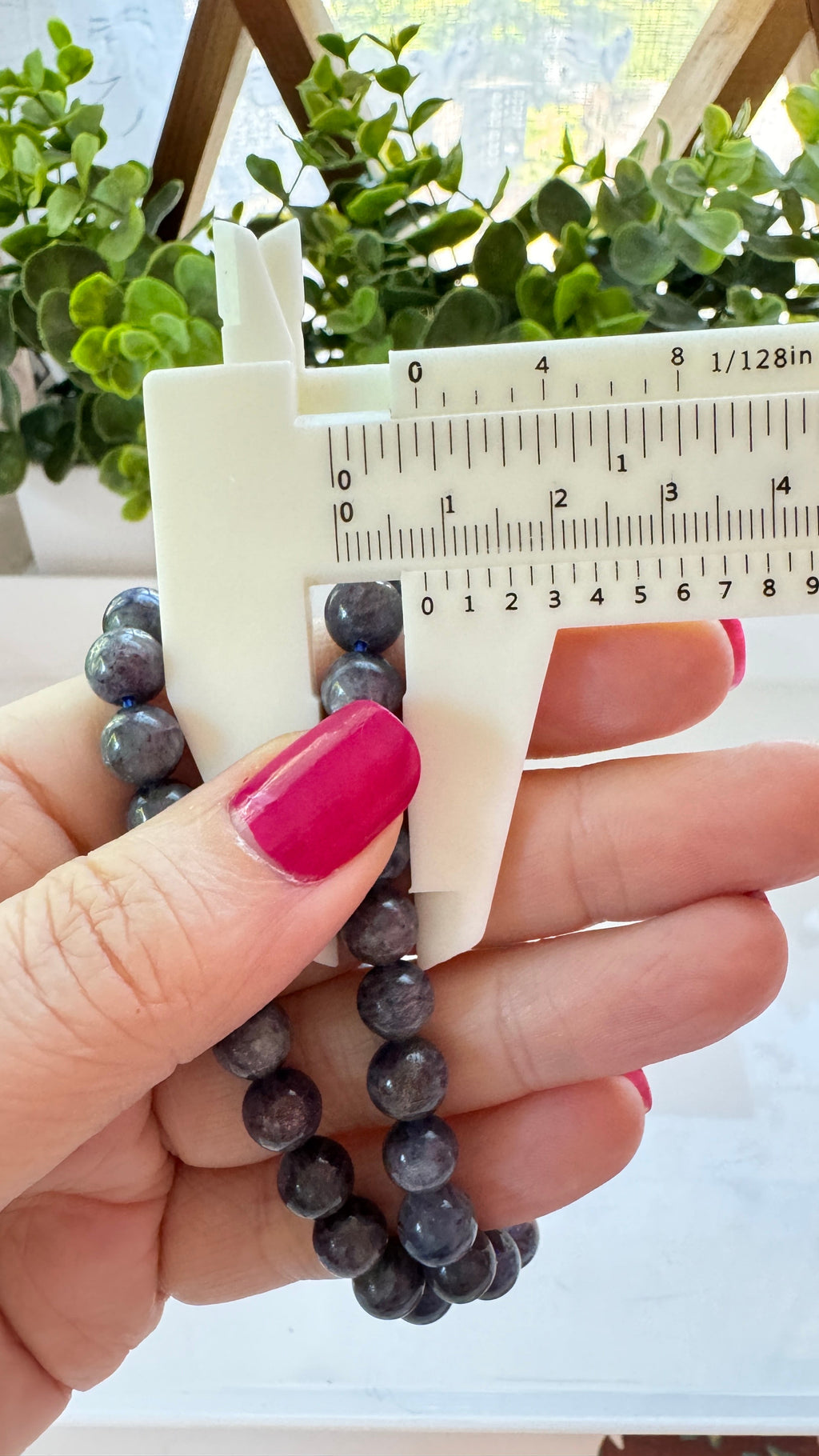 Iolite 8 mm Bracelet for Psychic Abilities, Stretchy