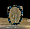 Triple Protection Bracelet - Blue Tiger Eye, Black Obsidian, Hematite | | Wiccan Center