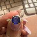 Gold Plated Sterling Silver Sapphire Ring – Size 6 | Rings | Wiccan Center