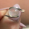 Oval Rainbow Moonstone Ring – Sterling Silver Swirl Setting – Size 9 | Rings | Wiccan Center