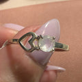 Rainbow Moonstone Heart Ring – Sterling Silver – Size 12 | Rings | Wiccan Center