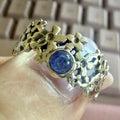 Tanzanite Floral Filigree Ring – Sterling Silver – Size 8 | Rings | Wiccan Center