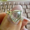 Herkimer Diamond Natural Bezel Ring – Sterling Silver – Sizes 6–9 | Rings | Wiccan Center