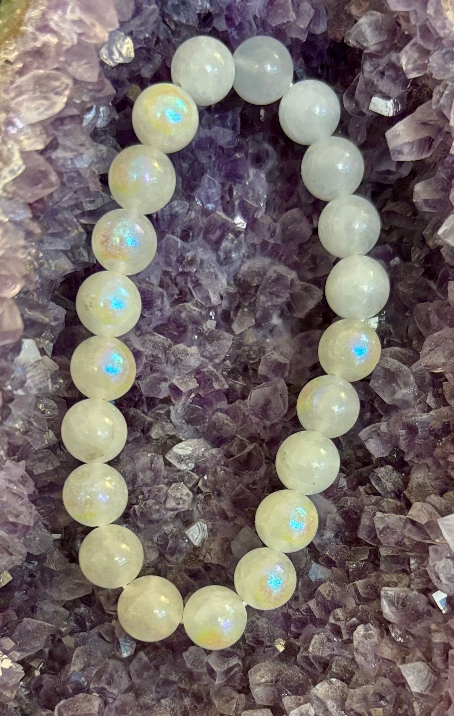 Moonstone Beaded Bracelet | | Wiccan Center