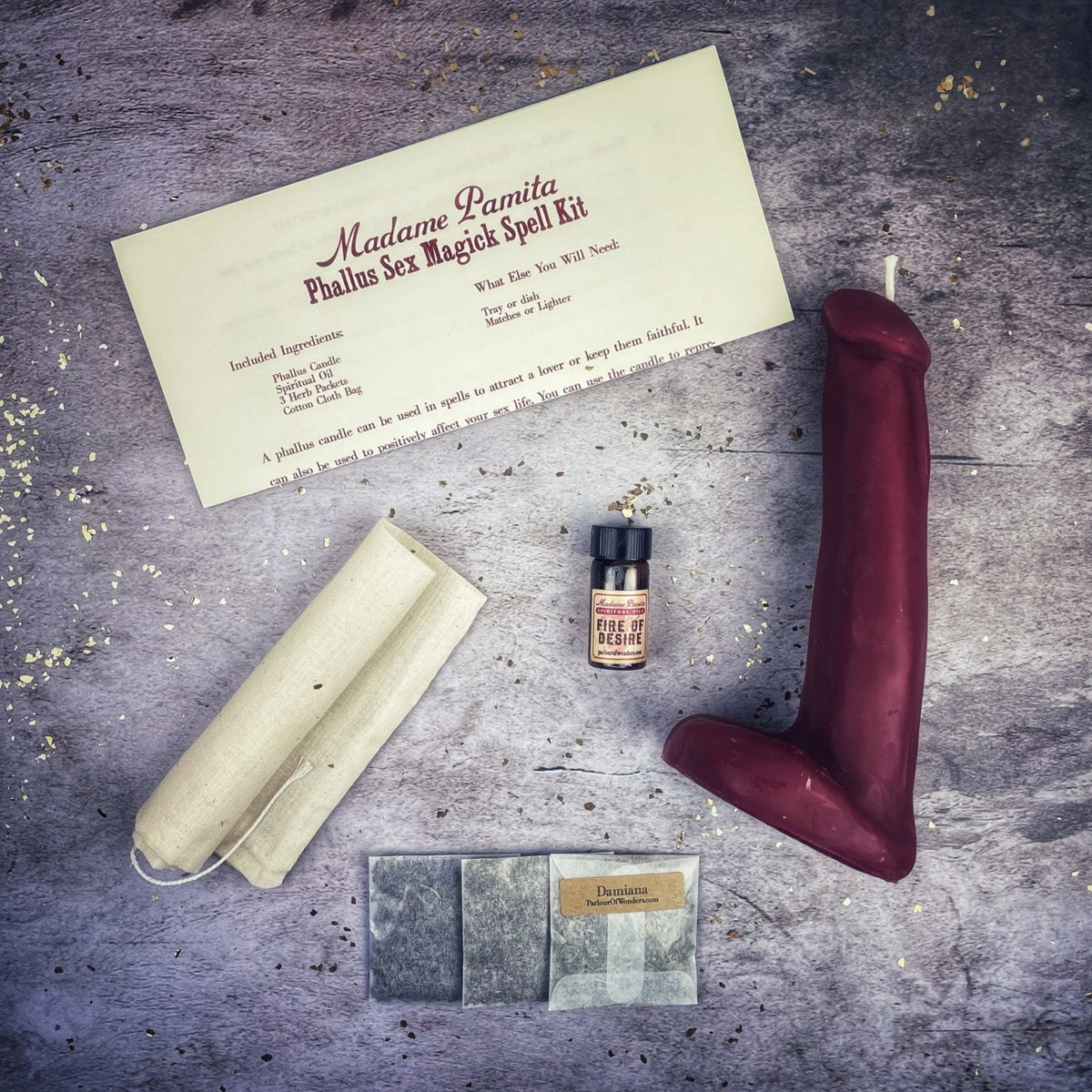 Phallus Sex Magick Candle Spell Kit - Sexual Power & Attraction | Candle Spell Kit | Wiccan Center