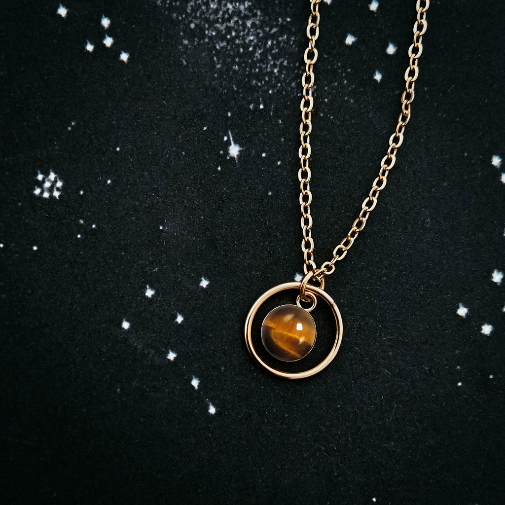Rings of Saturn Mini Necklace | Necklace | Wiccan Center
