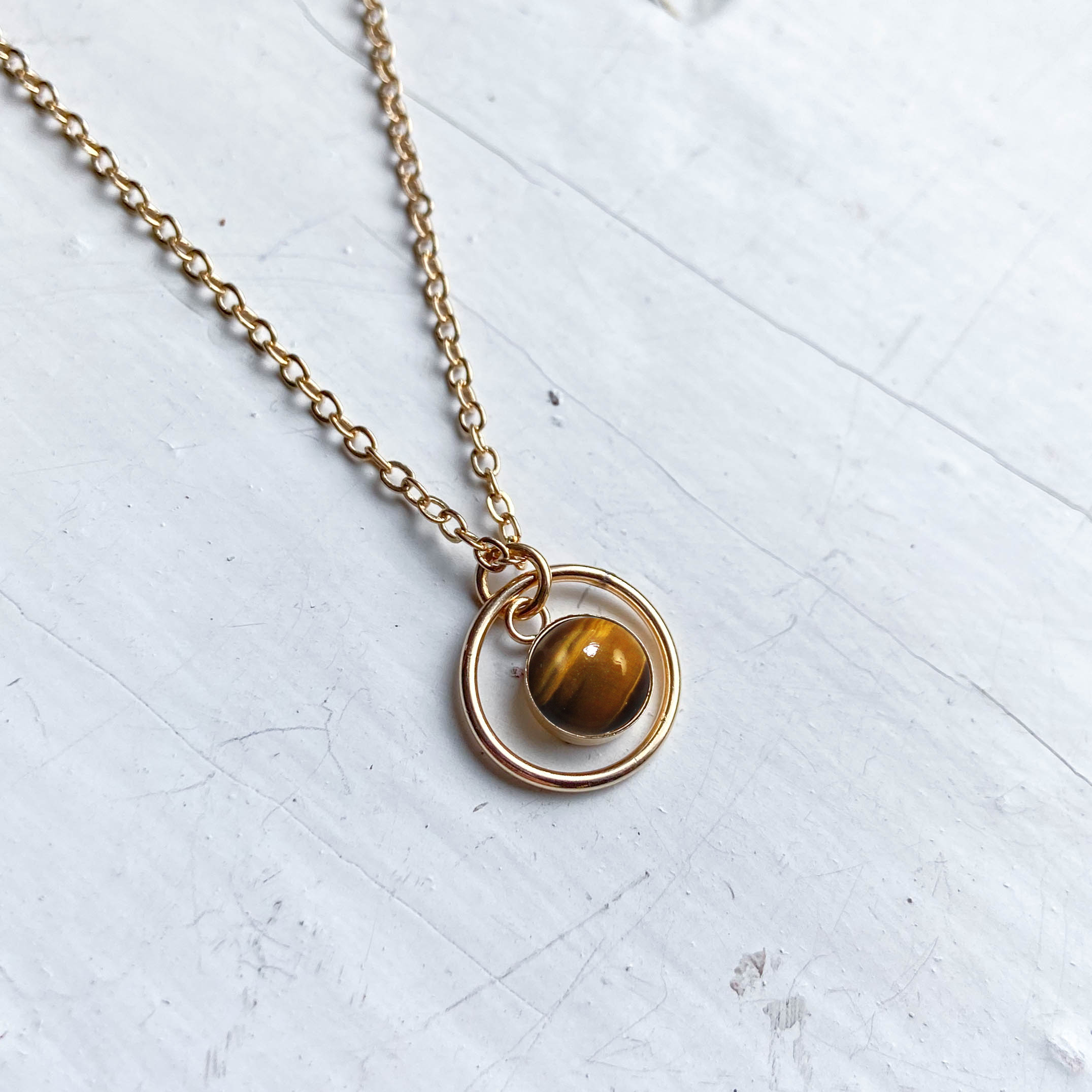 Rings of Saturn Mini Necklace | Necklace | Wiccan Center