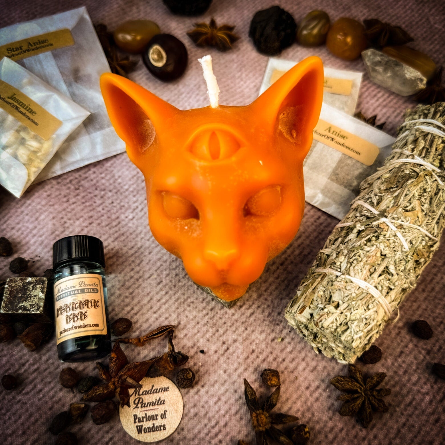 Psychic Eye Candle Spell Kit - Intuition & Psychic Abilities | Candle Spell Kit | Wiccan Center