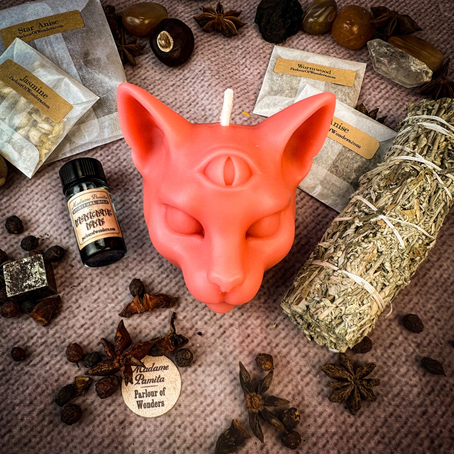 Psychic Eye Candle Spell Kit - Intuition & Psychic Abilities | Candle Spell Kit | Wiccan Center