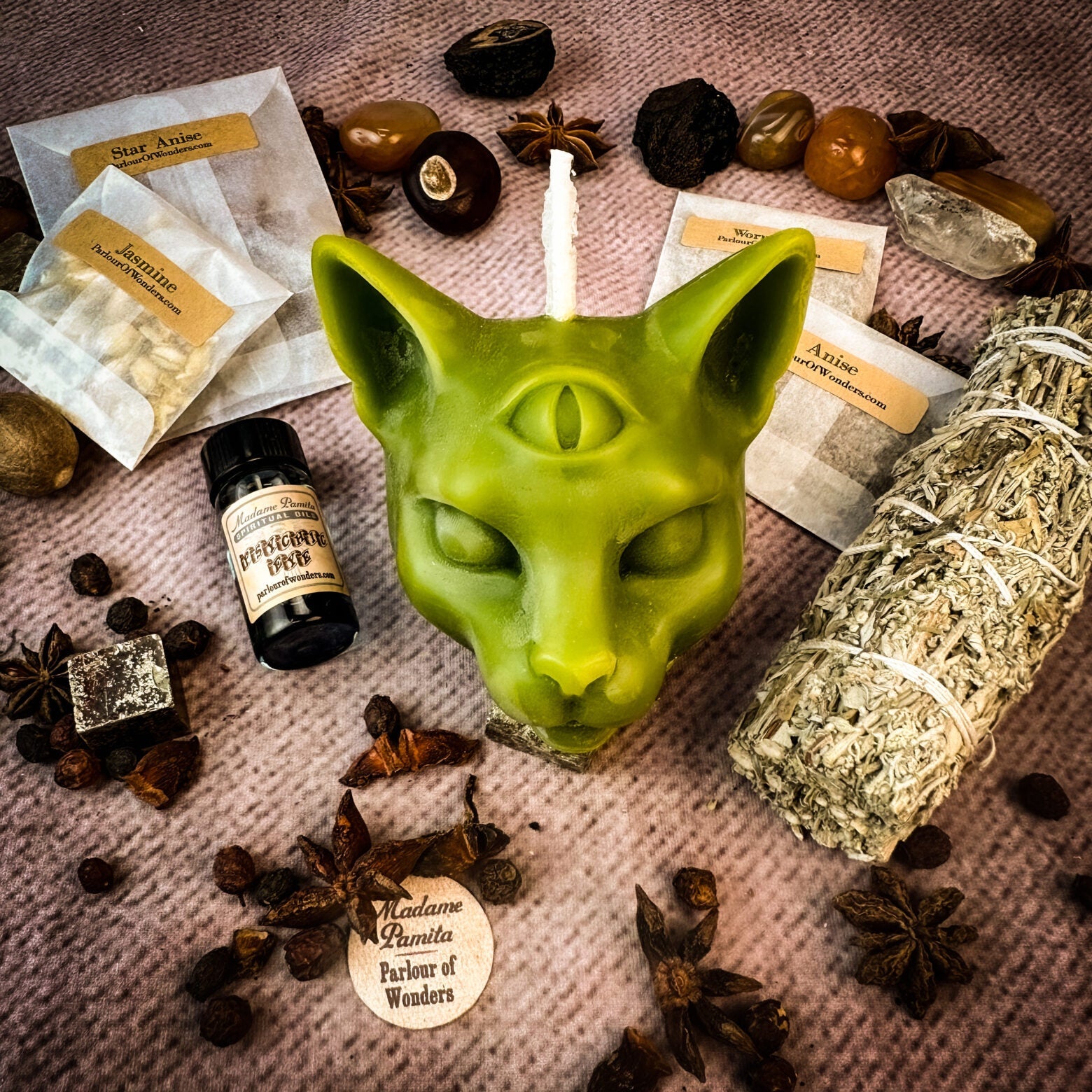 Psychic Eye Candle Spell Kit - Intuition & Psychic Abilities | Candle Spell Kit | Wiccan Center